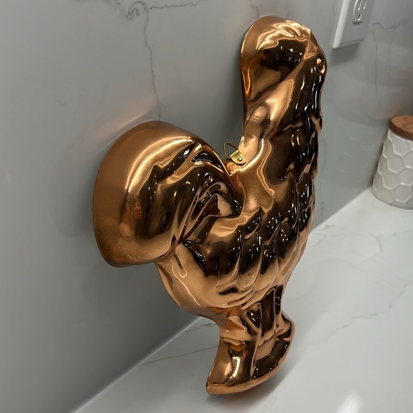 Vintage Rooster Copper Kitchen Mold Tin Lined, Made in Portugal farmhouse decor - Picture 3 of 14